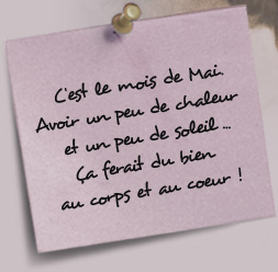 le mois de mai