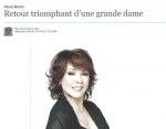 Retour triomphant d'une grande dame