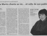 Nicole chante sa vie et celle de son public/Le Droit