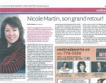 Nicole son grand retour/Le Courrier de St-Hyacinthe